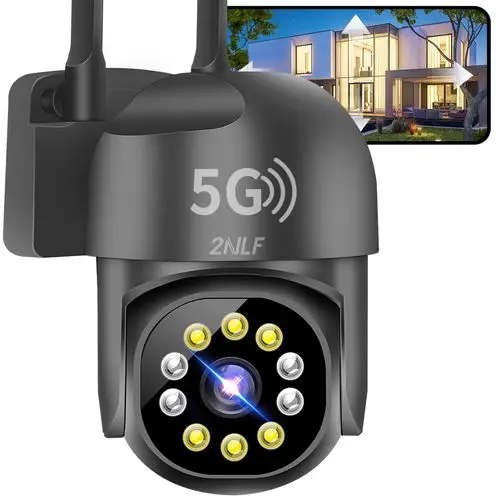 2NLF Security Camera 1080P Outdoor Wifi With LED Alarm