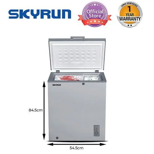 Skyrun 145 Litres Chest Freezer (BD-145A) – Grey