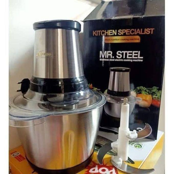 Mr Steel Yam Pounder And Food Machine With 3L Bowl